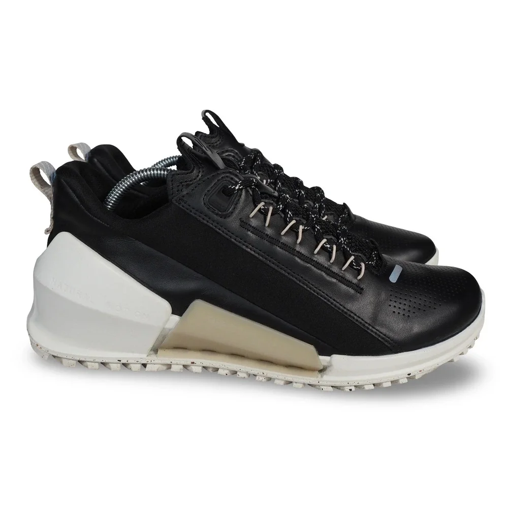 ECCO Biom‎ 2.0 Luxury Cross Trainer Shoes Black Leather Womens 9-9.5 EU 40